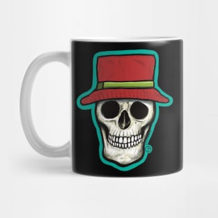 Fishing Hat Skull Mug